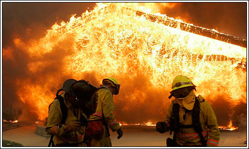 El fuego en California afecta a la industria de la televisión