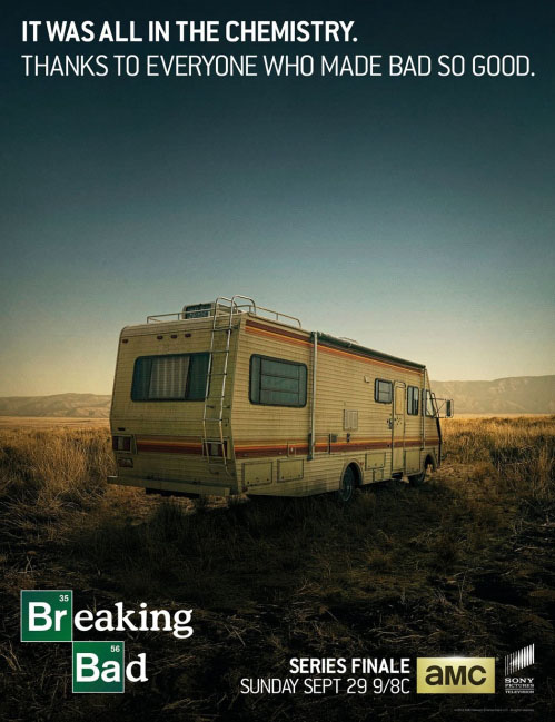 Póster del episodio final de Breaking Bad