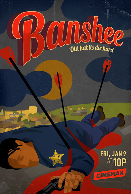 Póster y fecha de estreno de la tercera temporada de Banshee