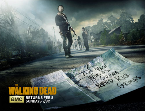 Póster del regreso de la quinta temporada de The Walking Dead